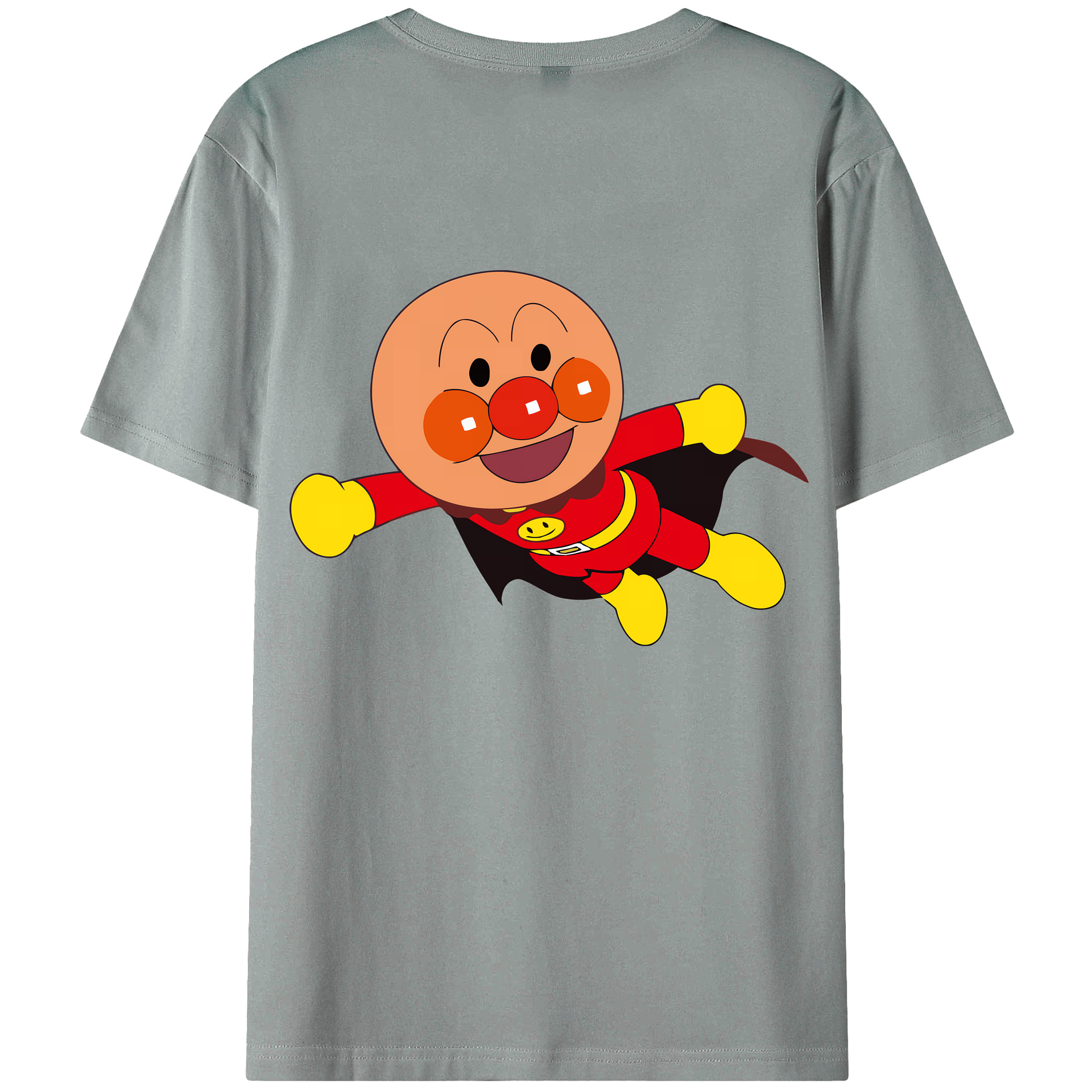 （画像用） アンパンマン Anpanman 綿100％ メンズ半袖Tシャツ（バックプリント） 通気性